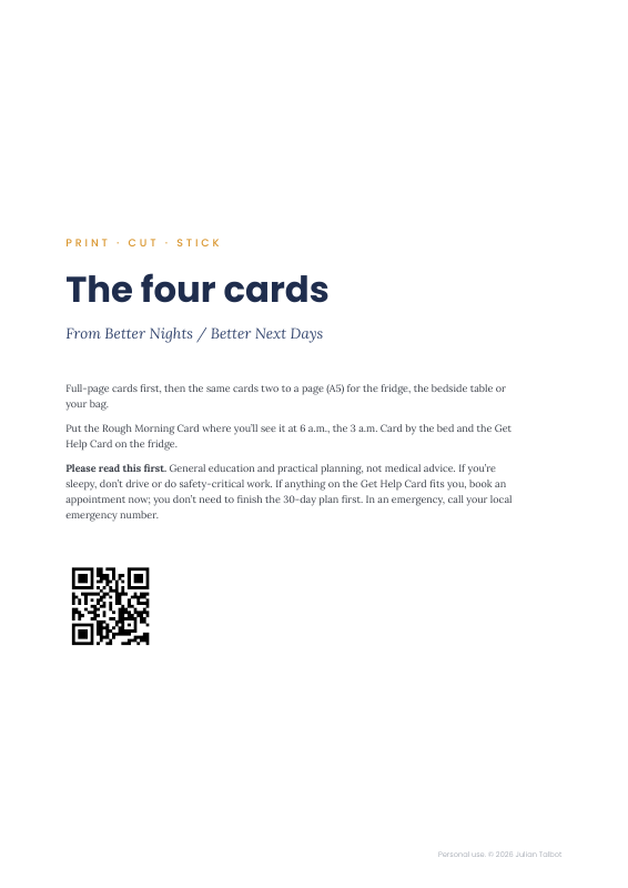 Better Nights Cards A4 preview